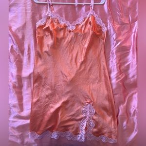 victoria’s secret satin silk lace dress
